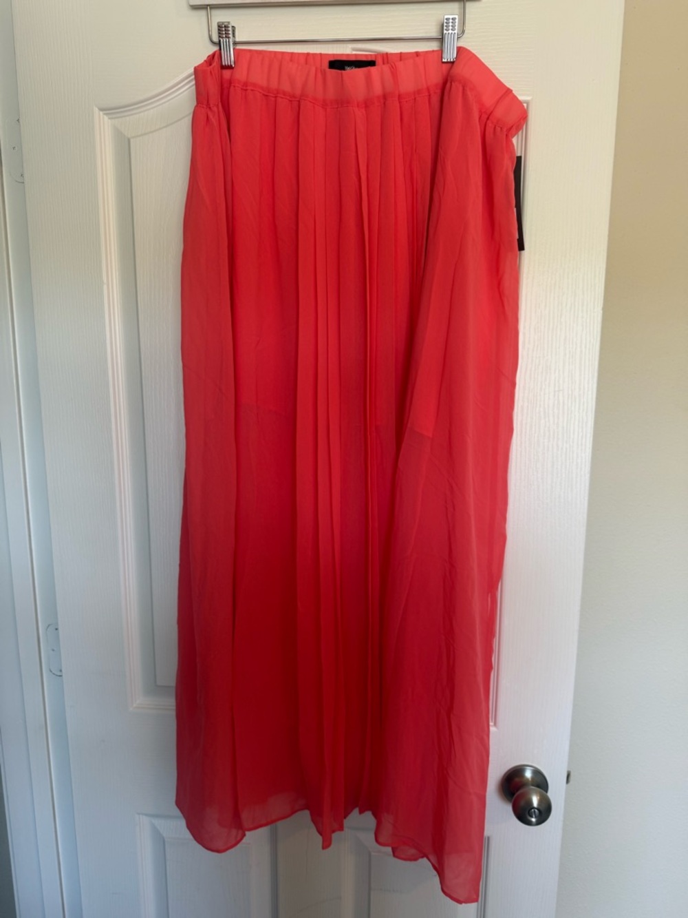 Mossimo Coral Pleated Maxi Skirt